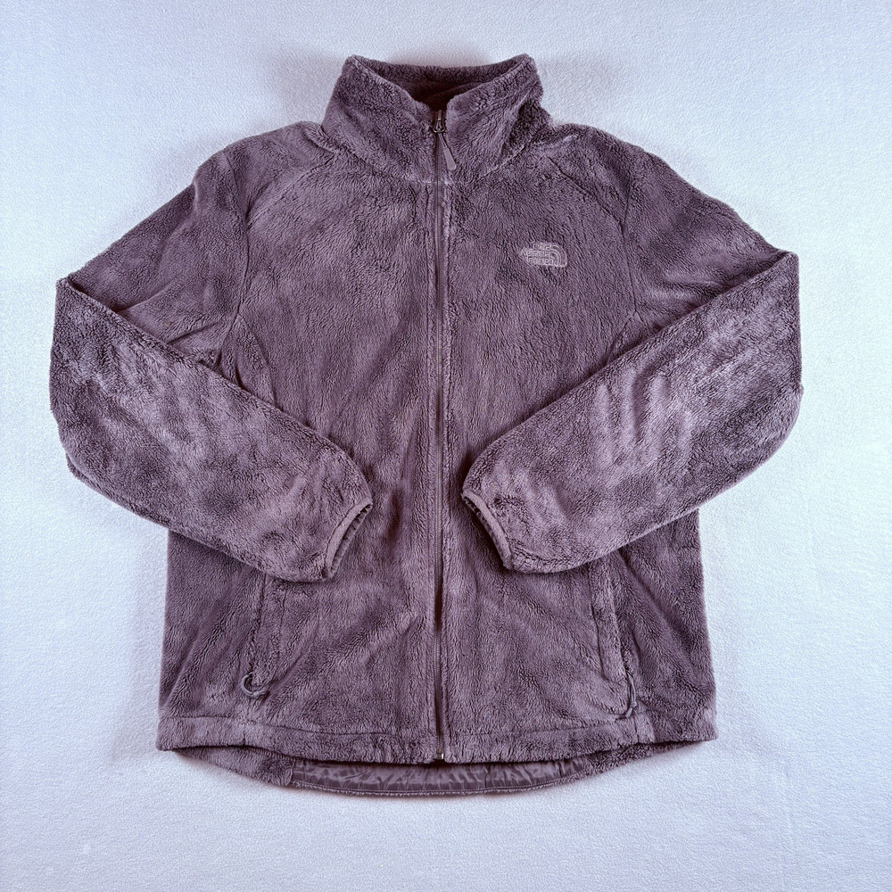 The North Face Osito Women's Large Mauve Fuzzy Fleece Full Zip Jacket